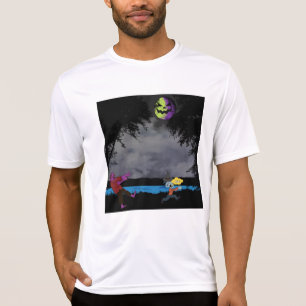 Ein von Zombies gejagter Mann T-Shirt