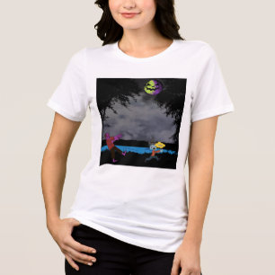 Ein von Zombies gejagter Mann Tri-Blend Shirt