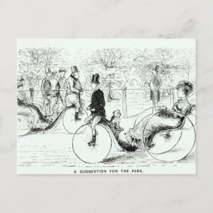 Ein Vorschlag für den Park', 1879 Postkarte