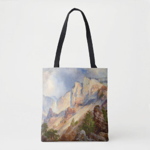 Ein vorüberziehender Schauer im Yellowstone-Cañon Tasche