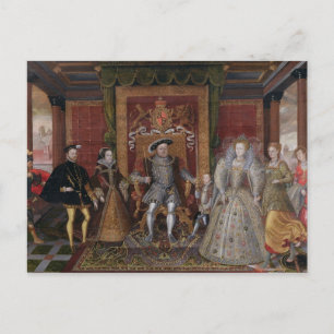 Ein Vorwurf der Tudor-Erbfolge: Die Familie der Postkarte