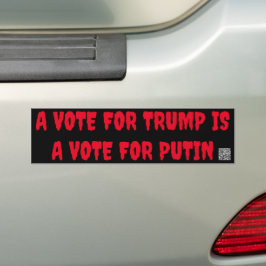 Ein Votum für Trump ist eine Stimme für Putin Autoaufkleber