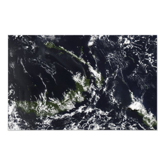 Ein vulkanischer Abfluss aus der Rabaul-Caldera Fotodruck (Vorne)