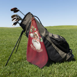 Ein wahnsinniger Steampunk-Weihnachtsmann Golfhandtuch
