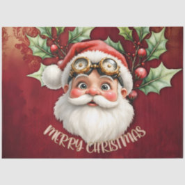 Ein wahnsinniger Steampunk-Weihnachtsmann Seidenpapier