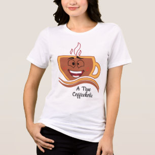 Ein wahrer Kaffeeverrückter Kaffee Tri-Blend Shirt
