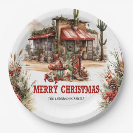 Ein wahrhaft Western in der Prärie Pappteller