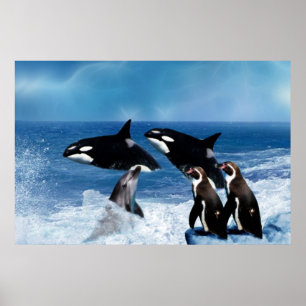 Ein Wal einer Welt Poster