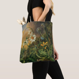Ein Waldboden mit Gänseblümchen, Primeln, ... Tasche