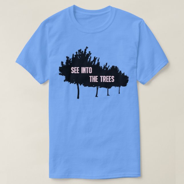 Ein Waldrosa T-Shirt (Design vorne)