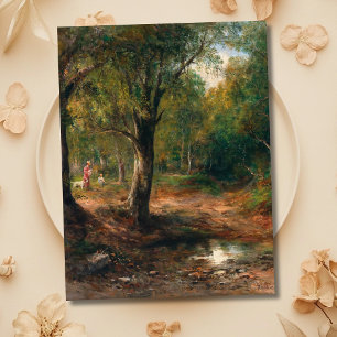 Ein Waldspaziergang - Emil Barbarini Postkarte