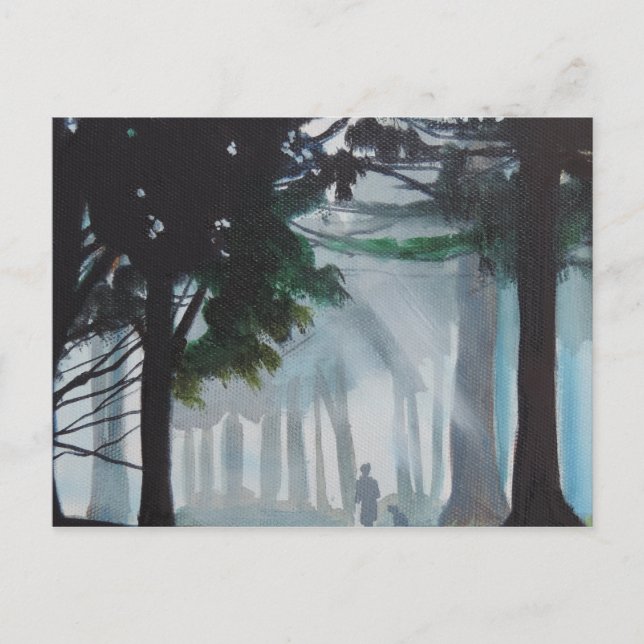 ein Waldspaziergang Postkarte (Vorderseite)