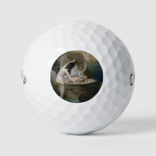 Ein Wasserbaby gefunden in einer Muschel von einer Golfball
