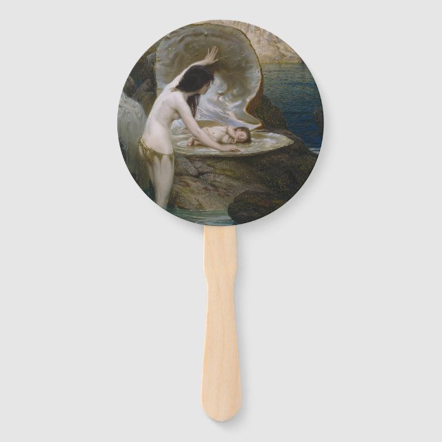 Ein Water Baby in Seashell von Bikini Nymph gefund Fächer (Vorderseite)