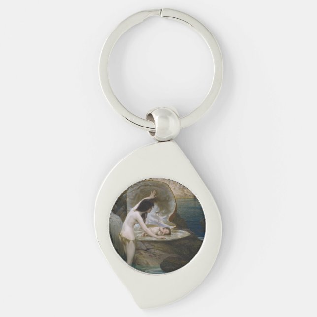 Ein Water Baby in Seashell von Bikini Nymph gefund Schlüsselanhänger (Vorderseite)