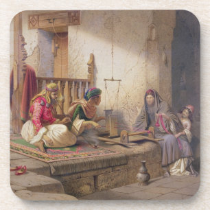 Ein Weber in Esna, eine von 24 Illustrationen Untersetzer