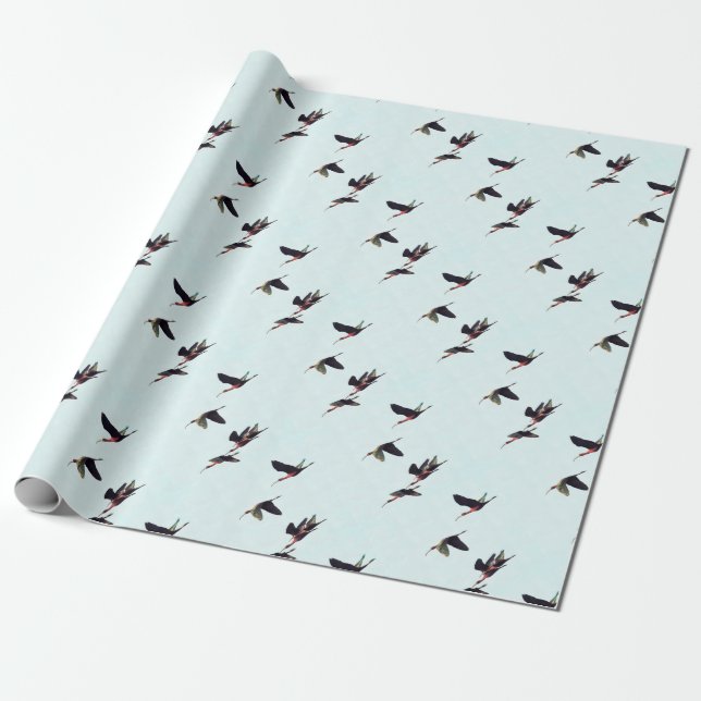 Ein Wedge von Ibises im Flug Geschenkpapier (Ungerollt)