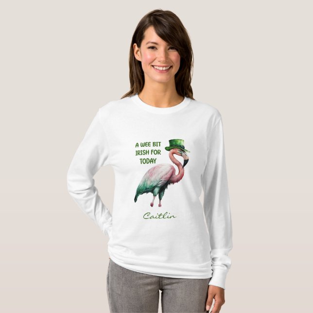 Ein Wee Bit irisch für heute St. Patrick's Day T-Shirt (Vorne ganz)