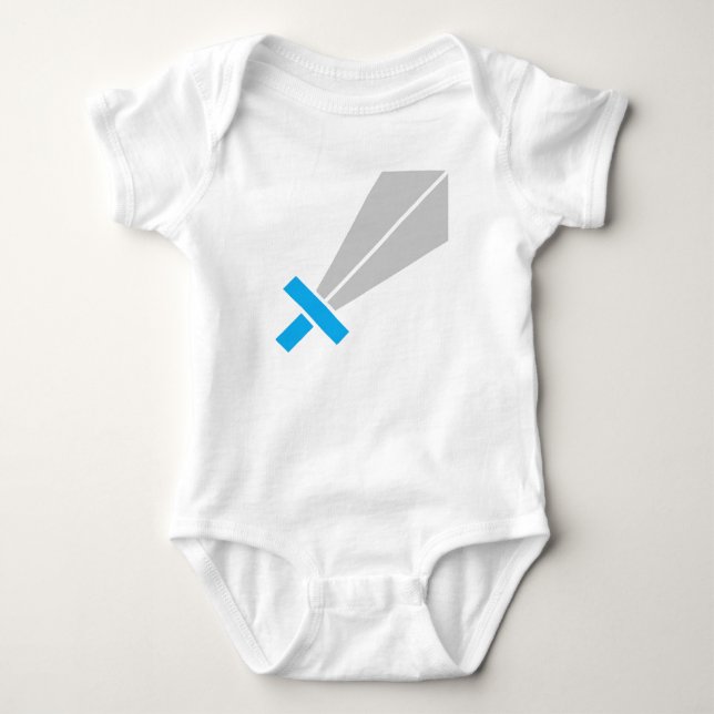 Ein Wee's Fantasy Sword Baby Bodysuit Strampler (Vorderseite)
