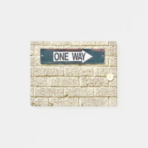 Ein Weg, Brick Industrial Signage Black Tinte sign