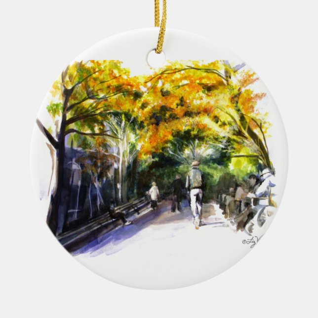 Ein Weg durch die Park-Verzierung Keramikornament (Vorne)