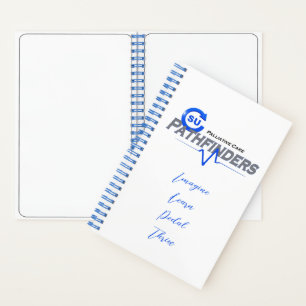 Ein Weg für Ihre Gedanken SpiralNotebook Notizbuch