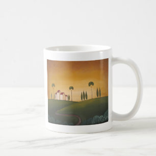 Ein Weg in Toskana Kaffeetasse