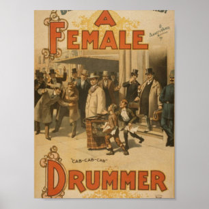 Ein weiblicher Schlagzeuger, Poster