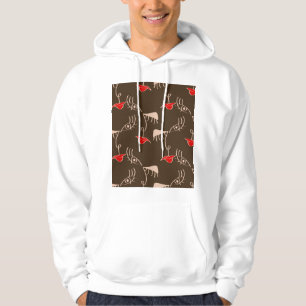 Ein weibliches Gesicht: abstraktes Muster. Hoodie