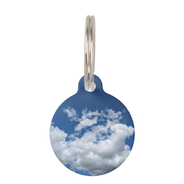 Ein weicher Fleck an Wolken Haustiermarke (Vorderseite)