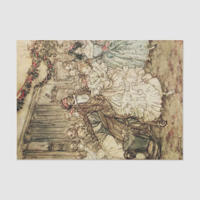 Ein Weihnachten Carol durch Arthur Rackham Seidenpapier (Vorderseite)