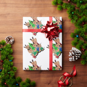 Ein Weihnachten mit Bären-Rentieren Geschenkpapier