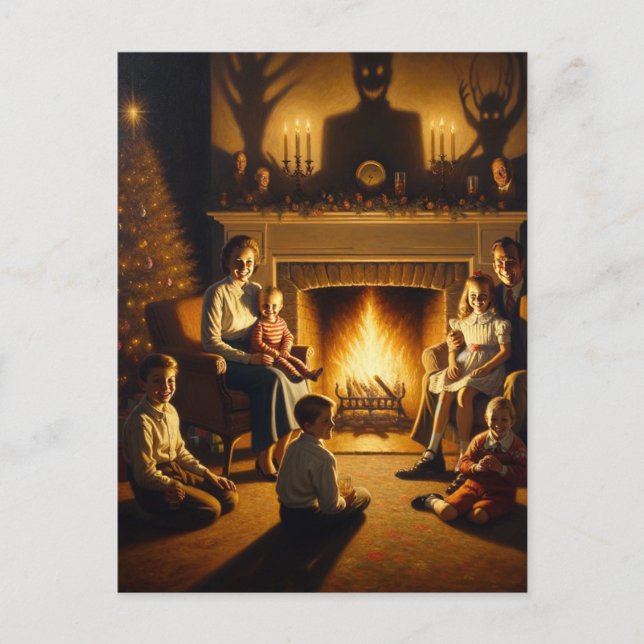 Ein Weihnachts-Horror Postkarte (Vorderseite)