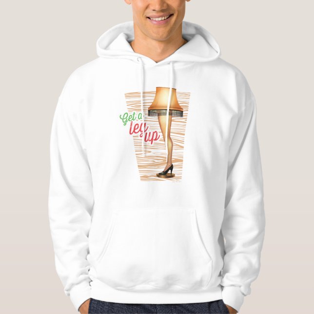 Ein Weihnachts-Lampe | Ein Leg hoch holen Hoodie (Vorderseite)