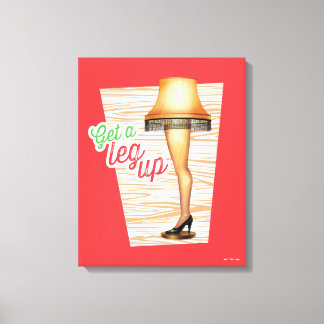 Ein Weihnachts-Lampe | Ein Leg hoch holen Leinwanddruck