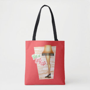 Ein Weihnachts-Lampe Ein Leg hoch holen Tasche
