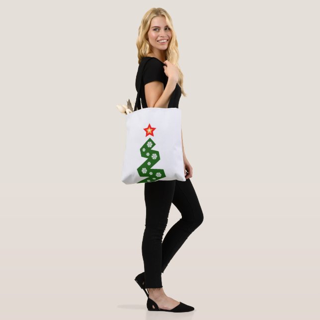 Ein Weihnachtsbaum Tasche (Am Model)