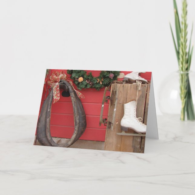 Ein Weihnachtsbildschirm für Western Feiertagskarte (Vorderseite)