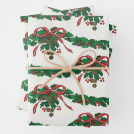 Ein Weihnachtsfest in sehr Vintage Geschenkpapier Set