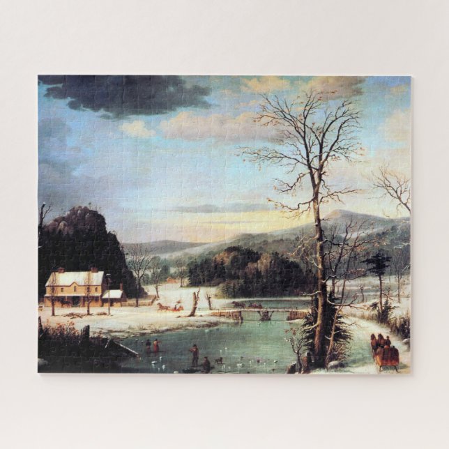 Ein Weihnachtsgebäck George Henry Durrie 1852 (Horizontal)