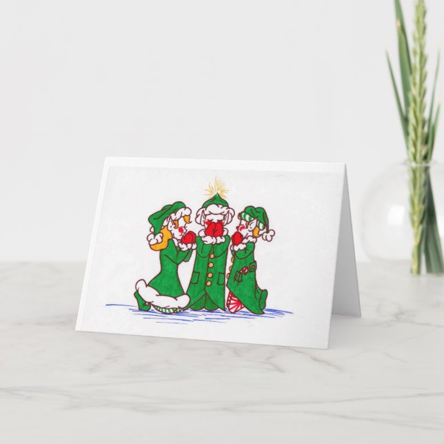 Ein Weihnachtsgebet Feiertagskarte (Vorderseite)