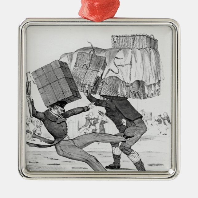 Ein Weihnachtsgeschenk, 1836 Silbernes Ornament (Vorne)