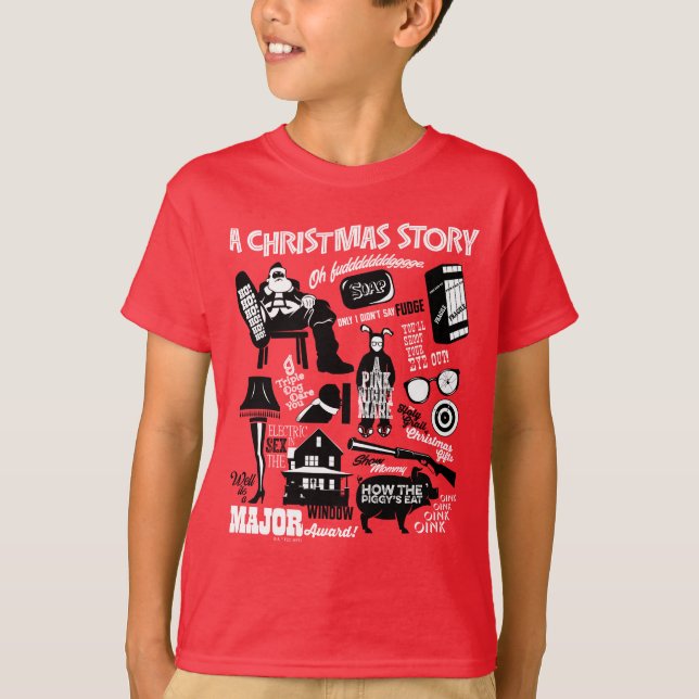 Ein Weihnachtsgeschichten Icons Graphic T-Shirt (Vorderseite)