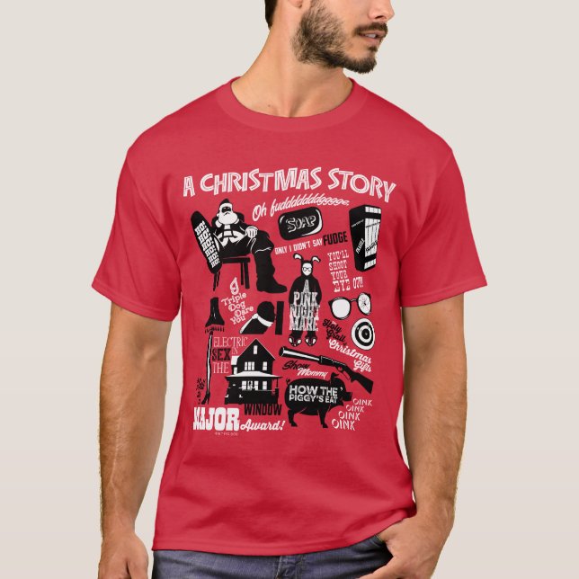 Ein Weihnachtsgeschichten Icons Graphic T-Shirt (Vorderseite)