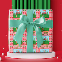 Ein Weihnachtsgolf mit Weihnachten und Rentier