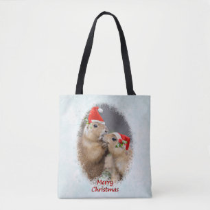 Ein Weihnachtskuss auf dem Papier Tasche