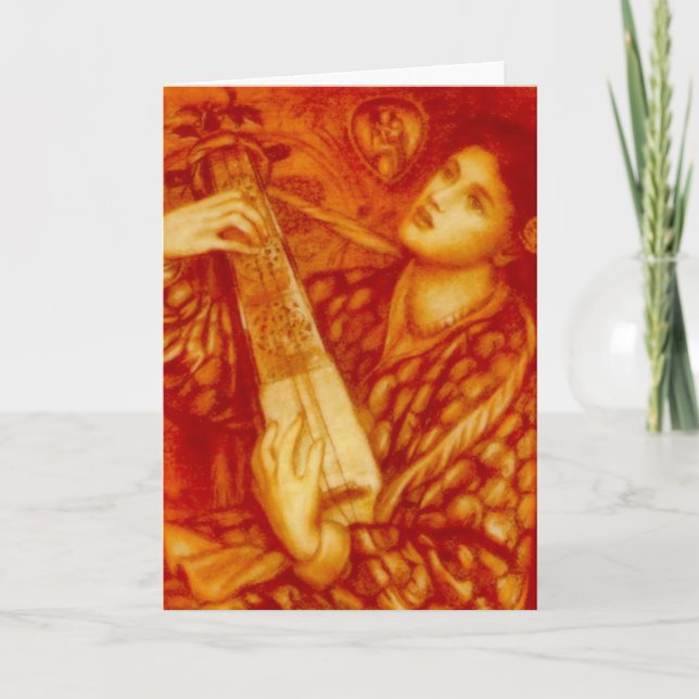 Ein Weihnachtslied der Rossetti-Karte Feiertagskarte (Vorderseite)