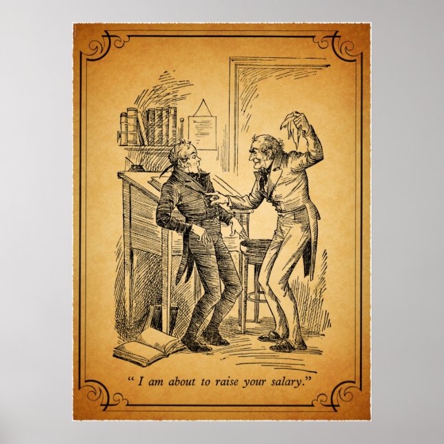 Ein Weihnachtslied: Gehälter erhöhen Poster (Vorne)