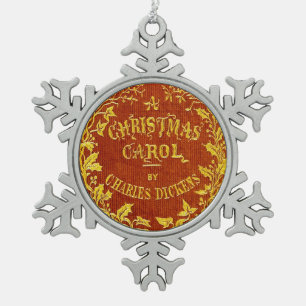 Ein Weihnachtslied Schneeflocken Zinn-Ornament