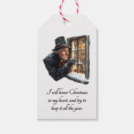 Ein Weihnachtslied Scrooge Weihnachtsgeschenkanhän Geschenkanhänger